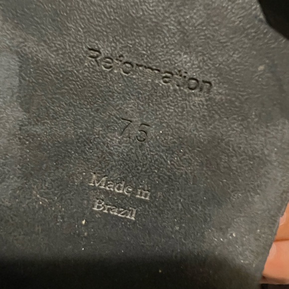 REFORMATION Agathea Chunky Loafer in Black - Picture 7 of 7